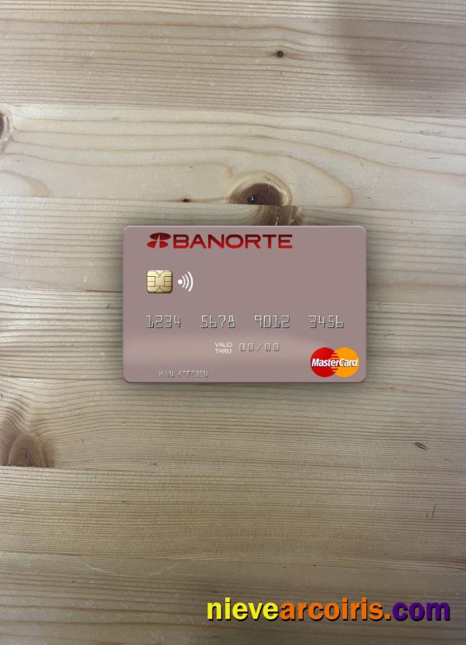 Mexico Banorte Bank mastercard photolook